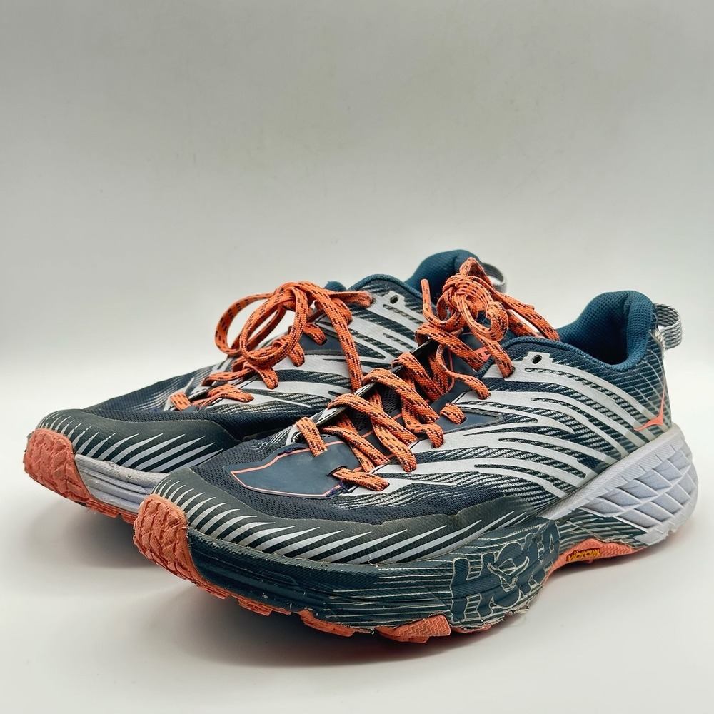 Hoka One One Speedgoat 4 Majolica Blue Heather Trail Running Shoes Mens‎ 8.5